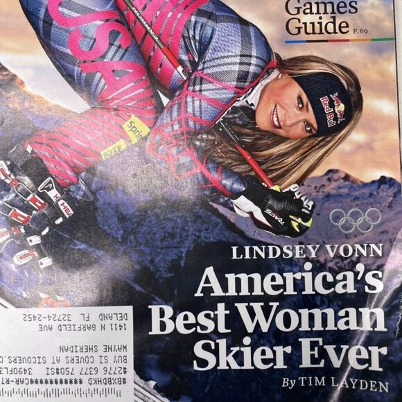 Sports Illustrated Magazine u February 8 2010 Vol 112 No 5 Team USA Lindsey Vonn - Picture 3 of 12